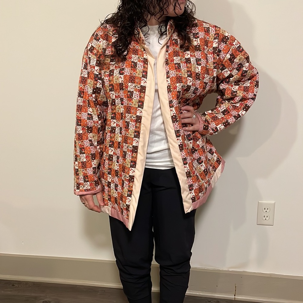 Vintage Reversible Pattern 90s Patchwork Jacket - Picture 2 of 12